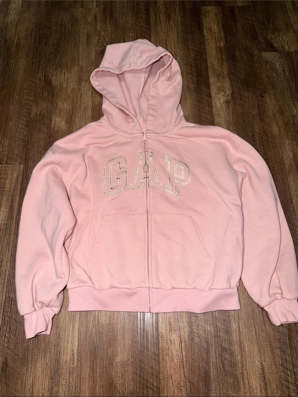 NWOT Lot of 2 Gap Kids Full Zip Fleece Hooded Sweatshirt size XL (12)